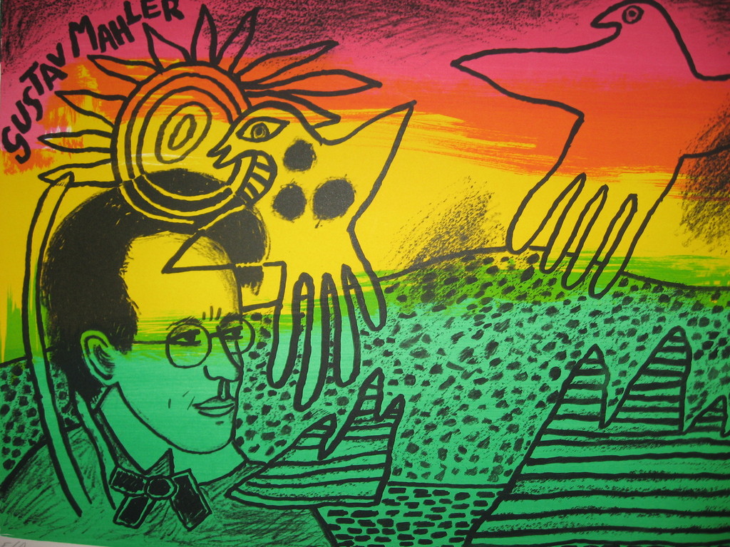 Corneille: zeefdruk - Hommage à Gustav Mahler - E.A. kopen? Bied vanaf 119!