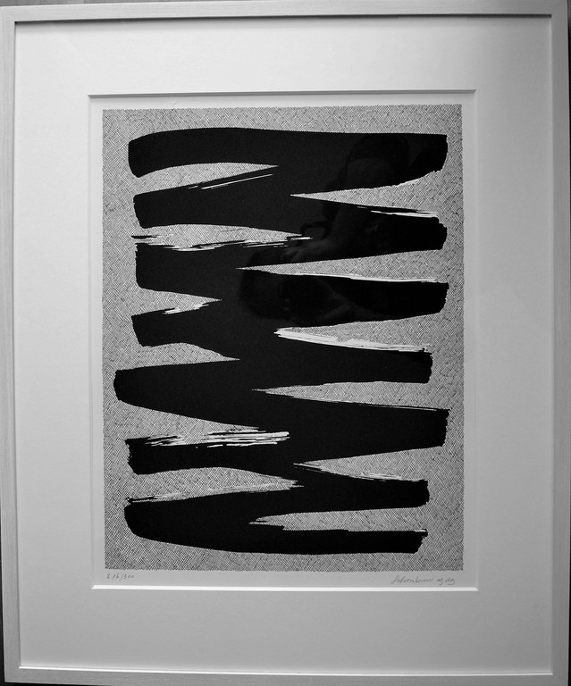 Jan Schoonhoven zeefdruk uit 1989 ingelijst. kopen? Bied vanaf 775!