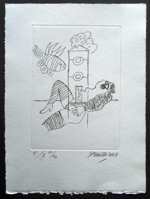 Corneille: naakt,vis en toren kopen? Bied vanaf 1!