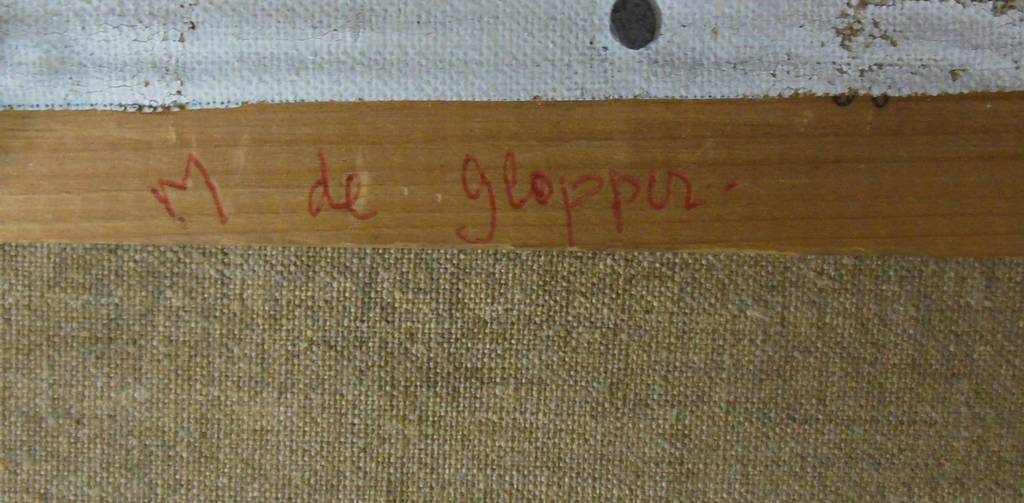 Marjan de Glopper: Olieverf, Wastafel - Ingelijst kopen? Bied vanaf 60!