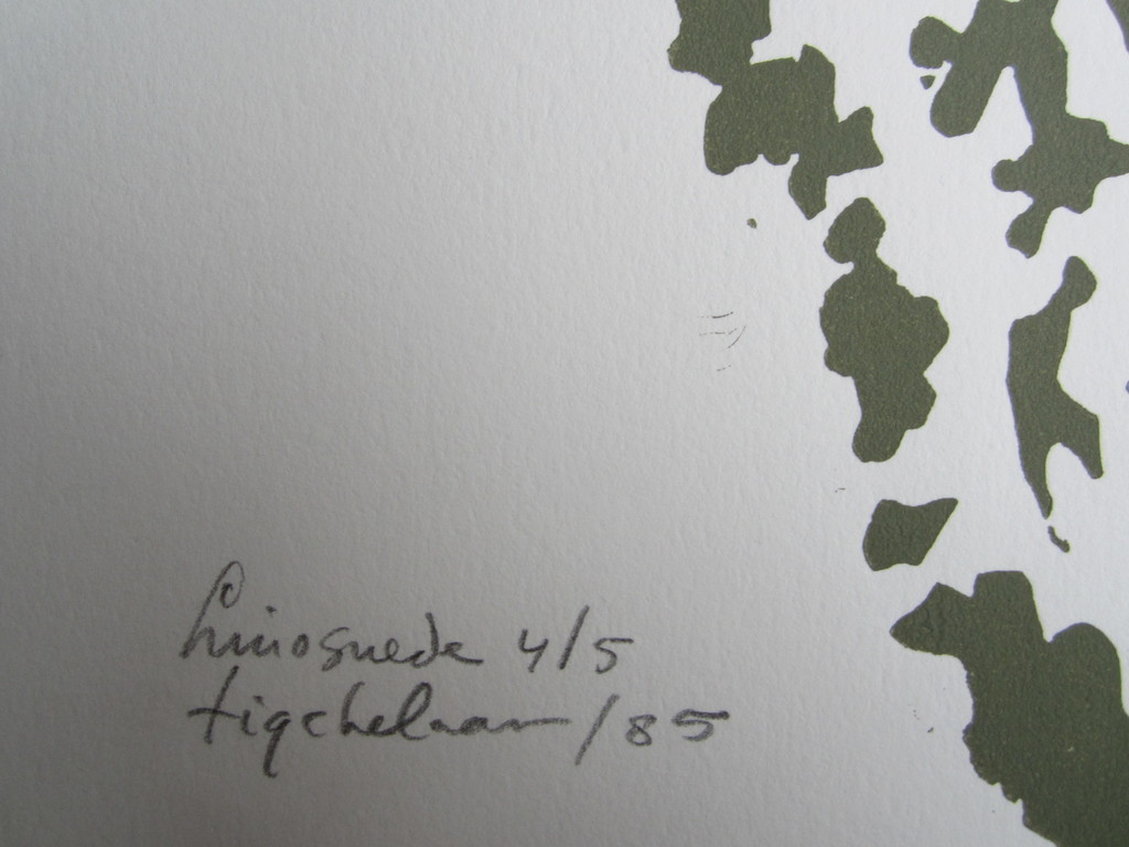 André Tigchelaar: Linosnede, Uil kopen? Bied vanaf 1!