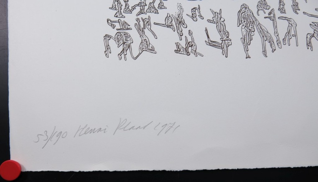 Henri Plaat: Litho, Zonder titel kopen? Bied vanaf 40!