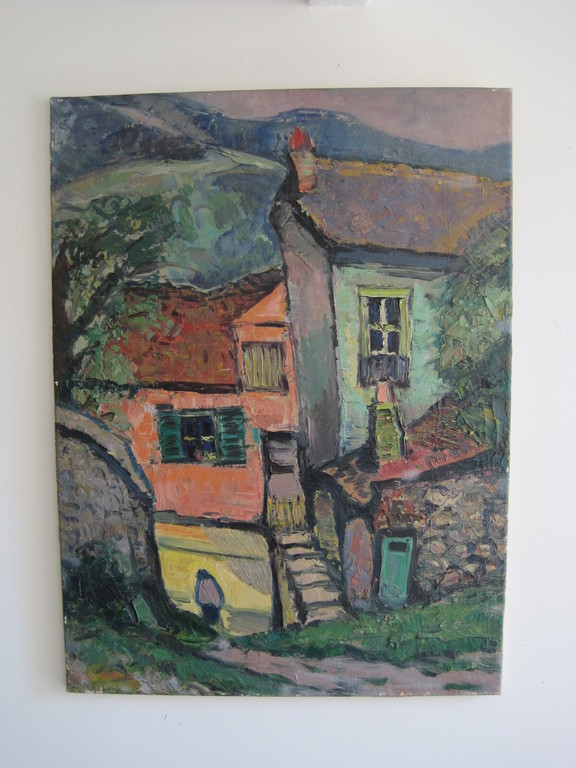 Daniel Bekking 1906-1973 expressionist leerling A.Derain olieverf  verkocht voor € 120!