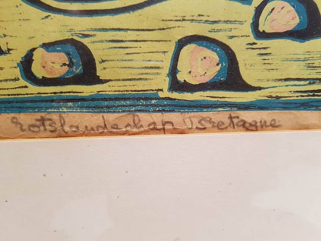 Frans de Haas ( 1934-2007) Houtsnede  kopen? Bied vanaf 50!