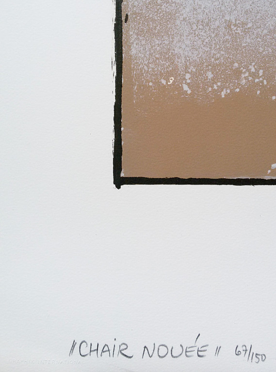 Horst Egon Kalinowski - Chair nouée, zeefdruk (groot) kopen? Bied vanaf 55!