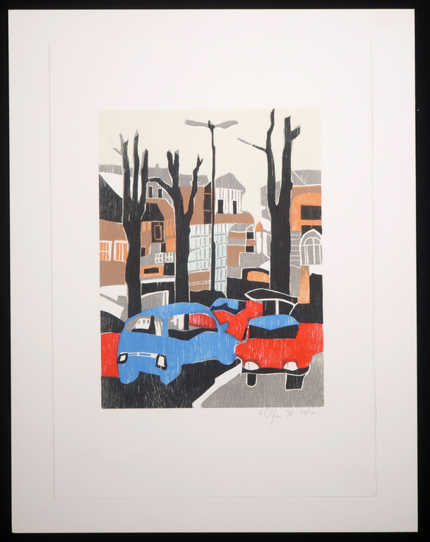 Vincent van Ojen: Houtsnede + Ed Leeflang: Gedicht, Donor kopen? Bied vanaf 40!