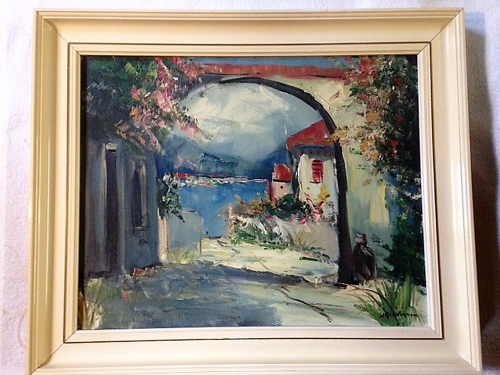 Jan Kelderman (1914-1990), olieverf op doek, Zuid-Frankrijk kopen? Bied vanaf 60!