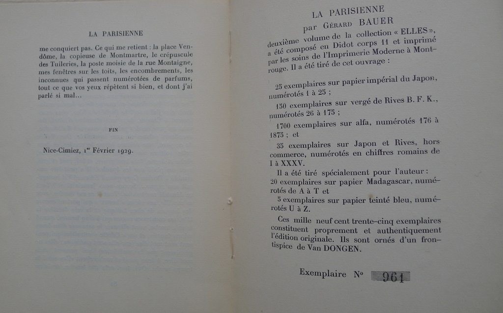 Kees van Dongen,"La Parisienne",Nouvelle van Gerard Bauer,met pochoir op Arches. kopen? Bied vanaf 350!