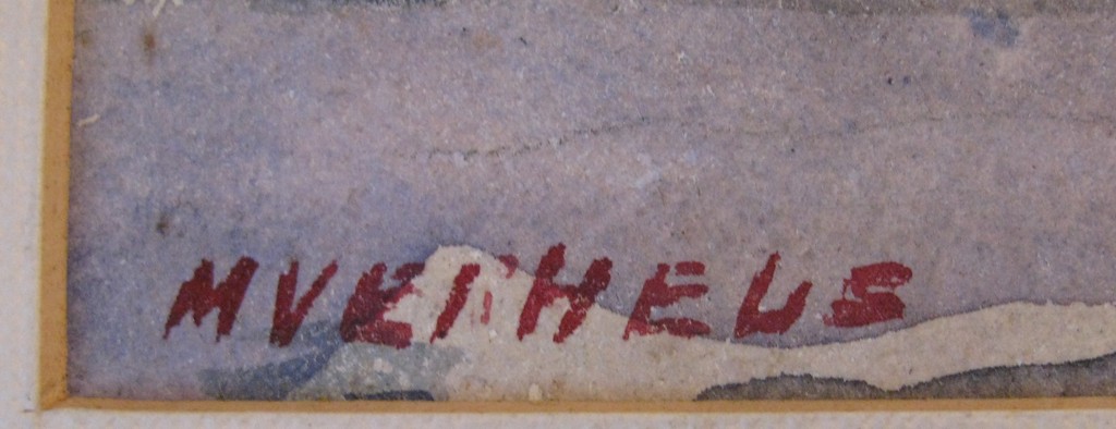 Margaretha Christina VERHEUS (1905-1990)-Aquarel-doorkijkje in Thorn kopen? Bied vanaf 1!