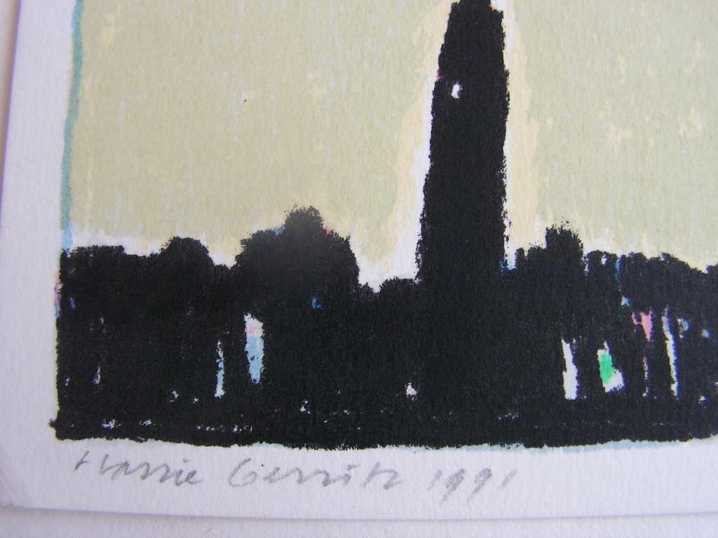 Harrie Gerritz - gesigneerde zeefdruk - 1991 kopen? Bied vanaf 1!