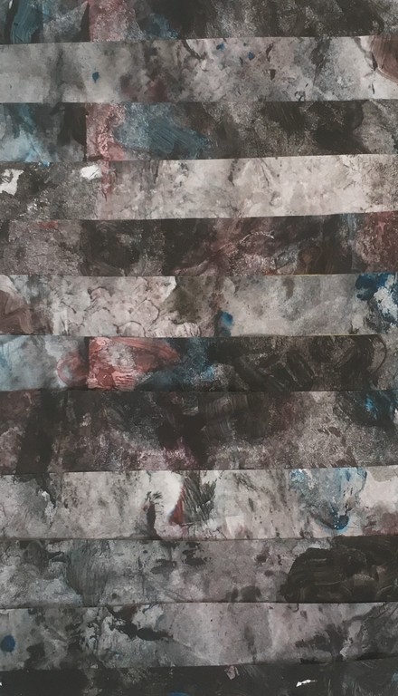 Onbekende Kunstenaar - Gemengde techniek -  Abstracte Kompositie zonder titel. kopen? Bied vanaf 1!