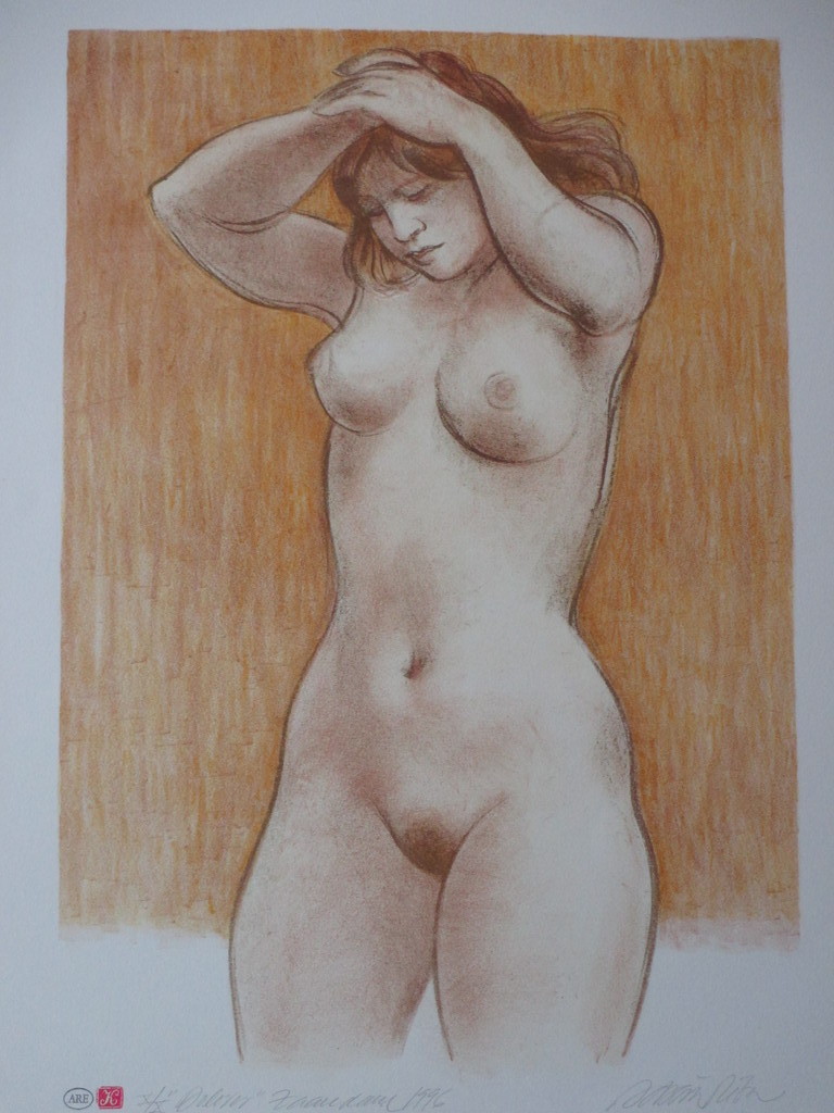 Enric Adsera Riba, Dolores, Kleurenlitho verkocht voor € 50!