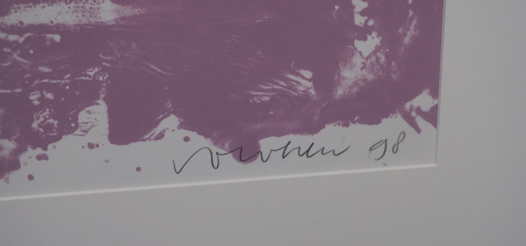 Jelis van Dolderen: Zeefdruk, Luna Colorata III - Ingelijst kopen? Bied vanaf 35!