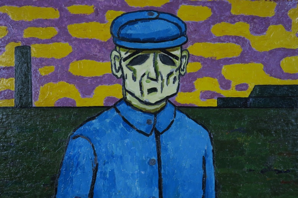 Jan van Holthe: Olieverf op doek, Arbeider - Ingelijst (Groot) kopen? Bied vanaf 300!