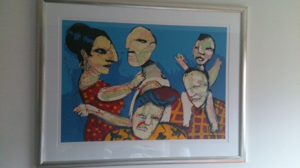 Herman Brood, zeefdruk, 'Family Affair' verkocht voor € 350!