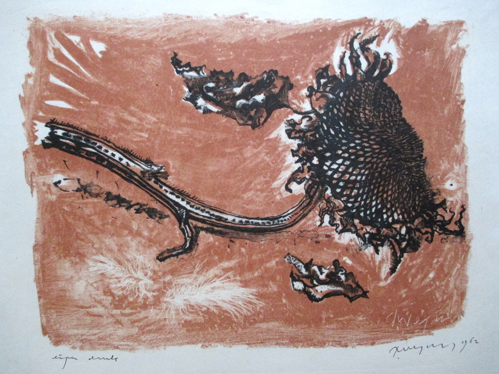 Toon Wegner, litho, 1962 verkocht voor € 35!