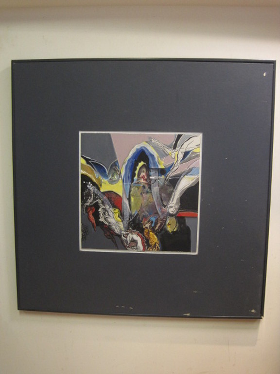 Paul Koning 1916-1998 gemengde techniek collage gesigneerd  kopen? Bied vanaf 1!