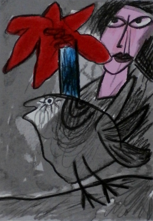 Corneille - zeefdruk - 1996  verkocht voor € 125!