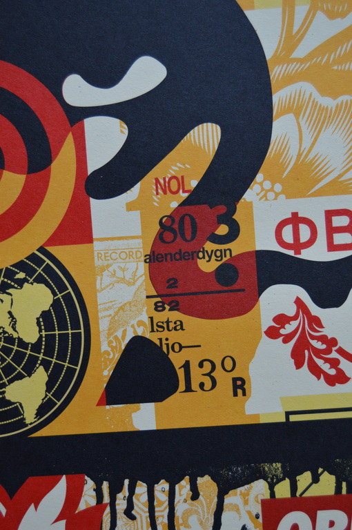 Shepard Fairey (OBEY) - Obey 3 face collage #1 - offset - gesigneerd kopen? Bied vanaf 45!