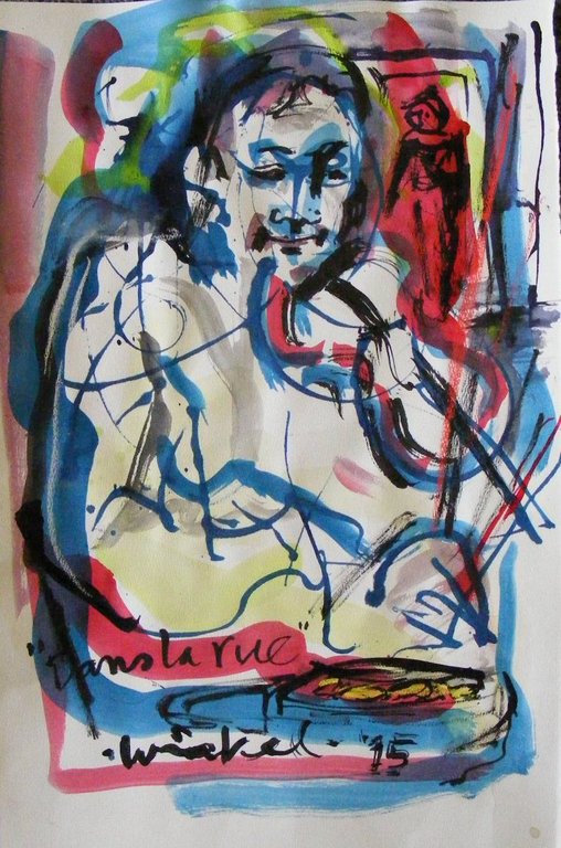 Ariën Winkel-gemengde techniek-Dans la rue kopen? Bied vanaf 45!