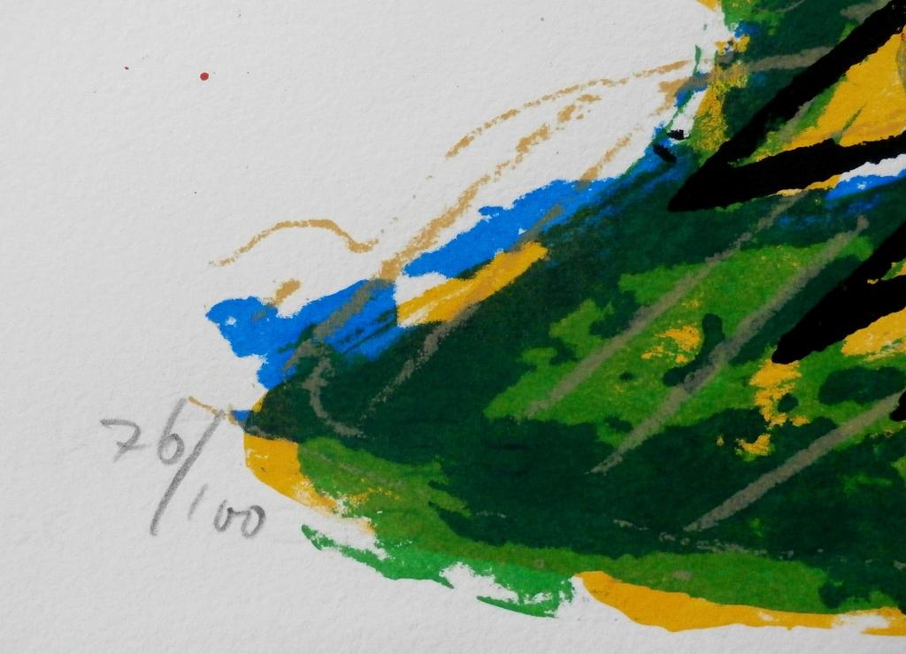 John Lie a Fo - zeefdruk: Le Chat Rouge - 1988 kopen? Bied vanaf 40!