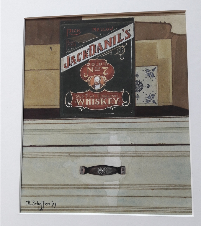 Karen Scheffers , kasttaferrel gesigneerd, aquarel/ papier  kopen? Bied vanaf 25!