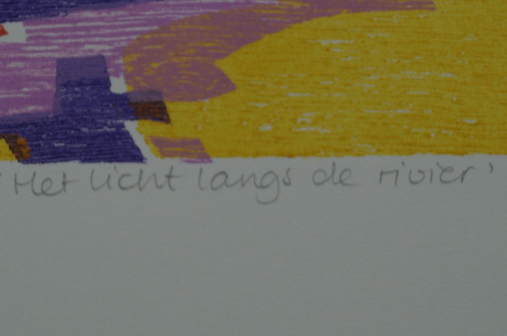 Angenelle Thijssen -  gesigneerde houtsnede -  kopen? Bied vanaf 1!