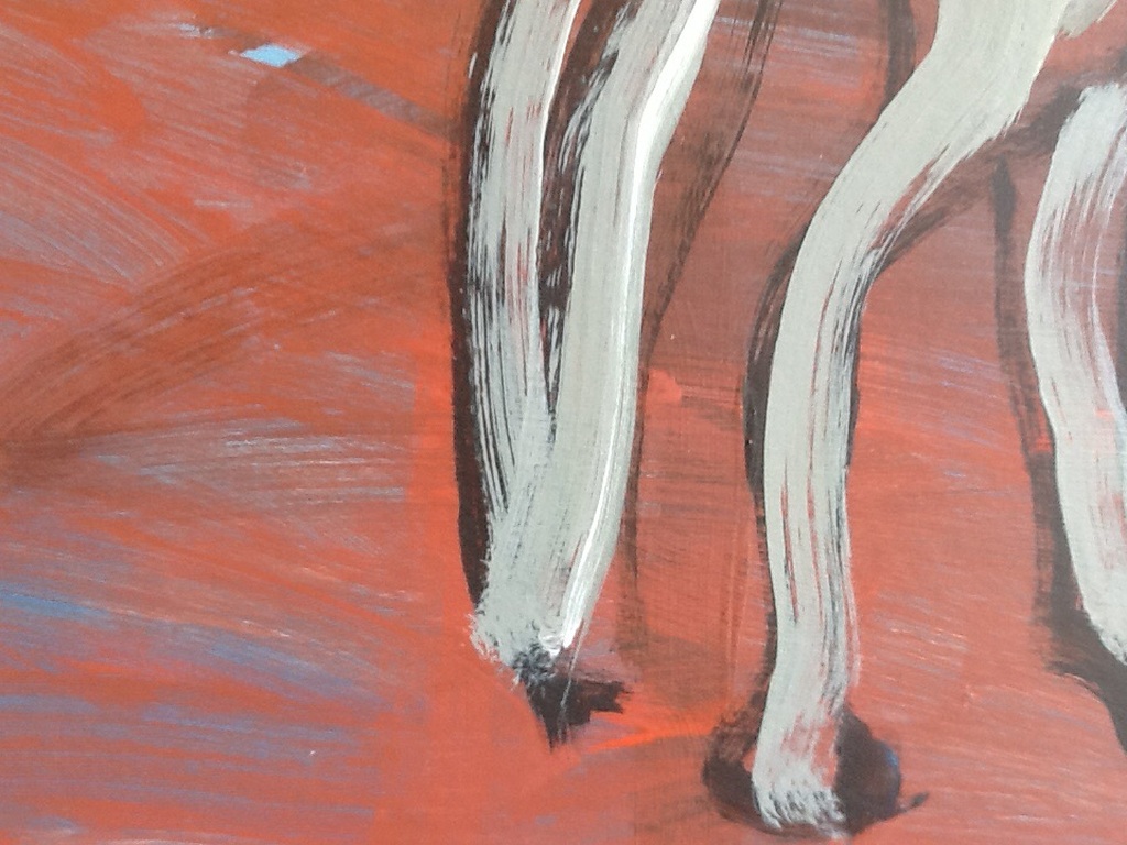 Ruven Levav, zeer grote gouache op karton kopen? Bied vanaf 45!