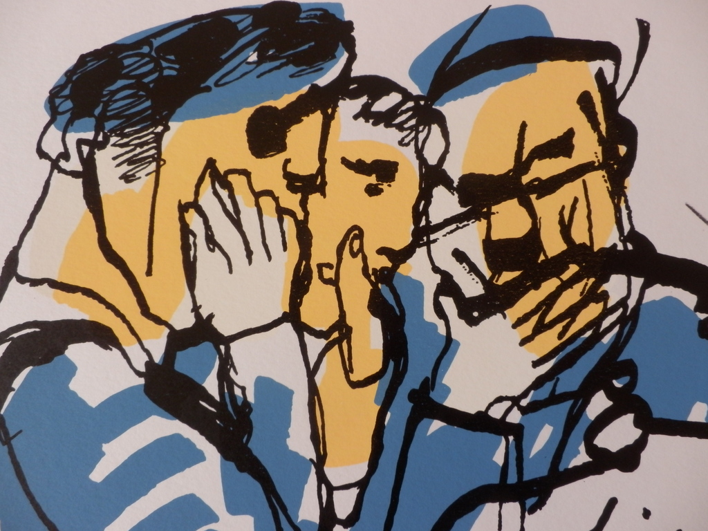 HERMAN BROOD  HANDGESIGNEERDE En Gelimiteerde ZEEFDRUK  OF JE BIJ GOD WAS kopen? Bied vanaf 125!