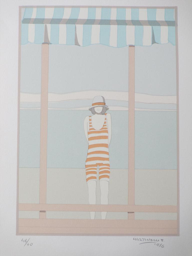 F.Martineu, La Dame de la Mer, Kleurenlitho kopen? Bied vanaf 1!