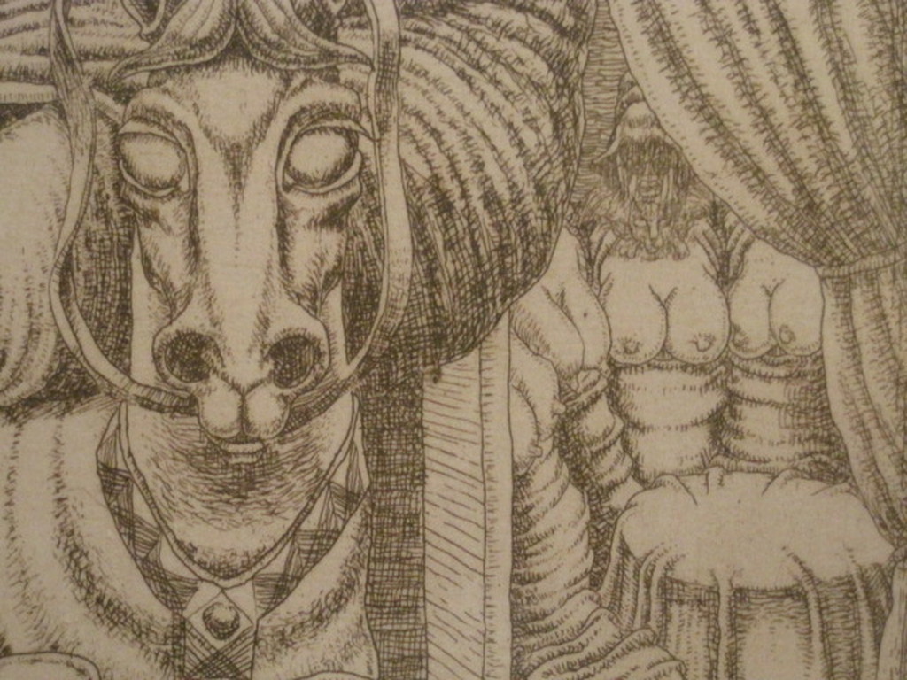 Herman Gordijn (1936-) eigen druk ets 1969 "draaimolen" handgesigneerd kopen? Bied vanaf 1!