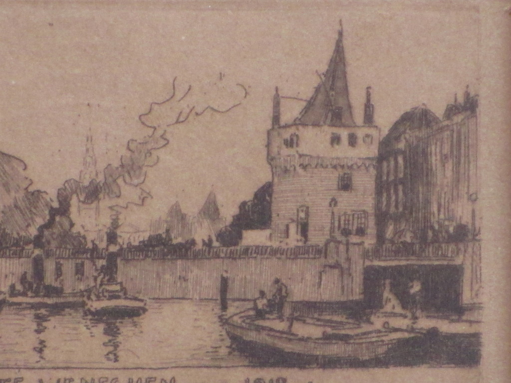 Hendrik Roodenburg, Bij de Schreierstoren Amsterdam, Ets kopen? Bied vanaf 1!