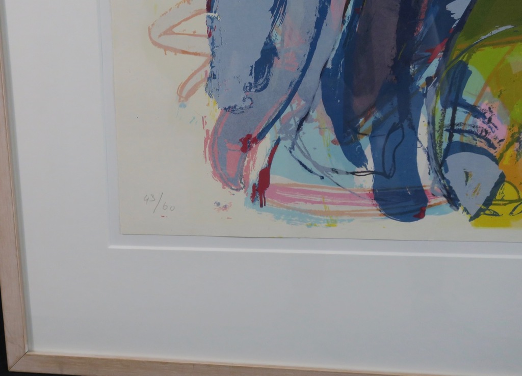 Anton Vrede: Litho, Sharp feathers - Ingelijst kopen? Bied vanaf 40!