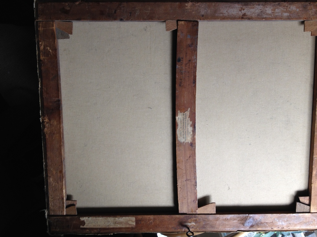 August Le Gras (1864-1915): Houthakkende boer in schuur, olieverf op doek kopen? Bied vanaf 10!