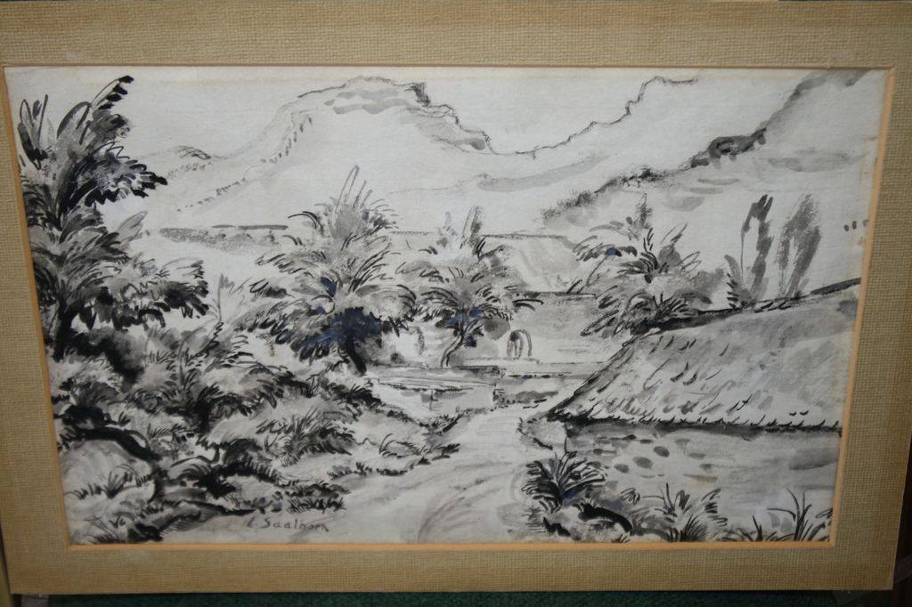 LOUIS SAALBORN - TROPISCH LANDSCHAP OP JAVA INDONESIE kopen? Bied vanaf 75!