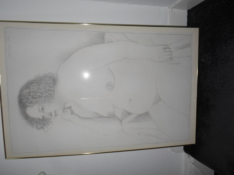Aat Veldhoen: Tekening, vrouwelijk naakt kopen? Bied vanaf 250!
