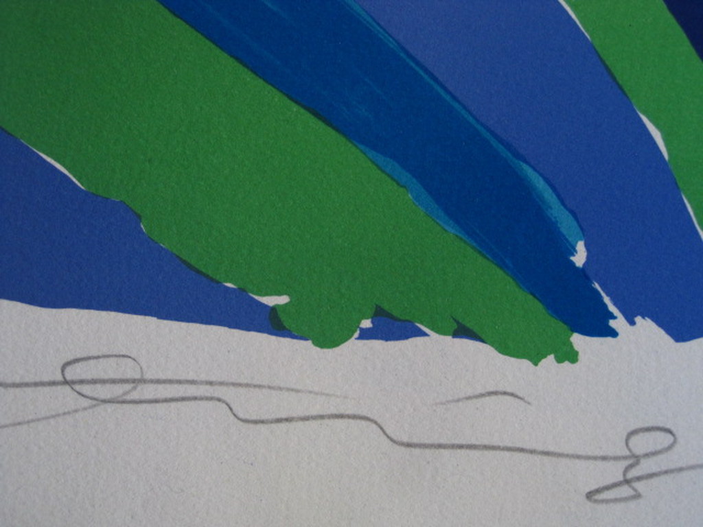 Gesigneerd kleurrijke originele 1981 Walasse Ting (1929-2010) Litho "Bird Talk"  kopen? Bied vanaf 1!