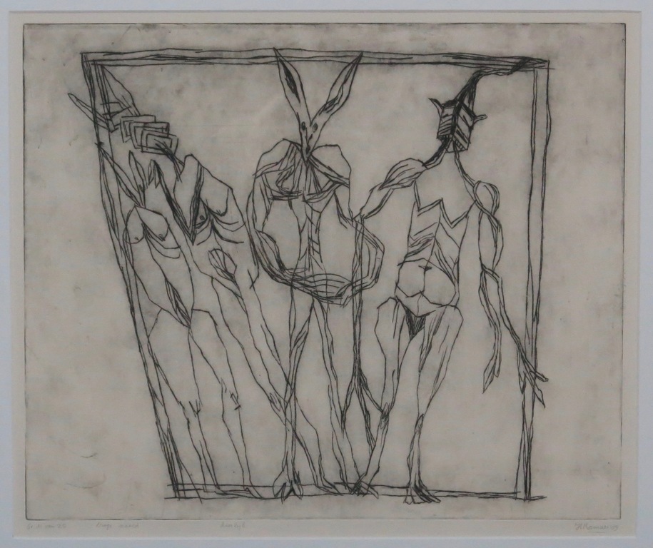 Hanny Ramaer: Ets, Dierlijk -Ingelijst kopen? Bied vanaf 35!