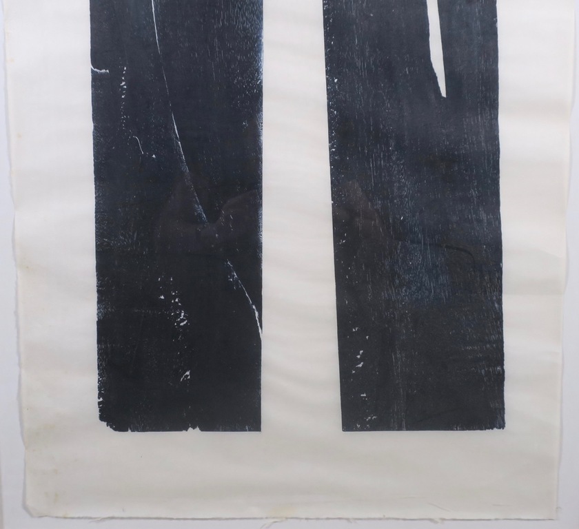 Kas Gerrits: Houtsnede op Rijstpapier, Z.T. - Ingelijst (Zeer groot!) kopen? Bied vanaf 50!