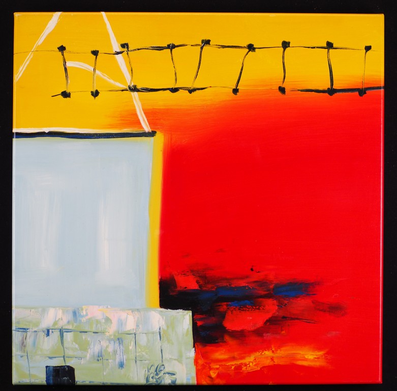 Han Teng: Origineel op linnen, zonder titel verkocht voor € 50!