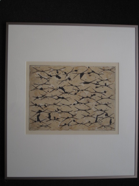 Fraaie grote handgekleurde en gesigneerde zeefdruk van Frank Lodeizen 1931-2013  kopen? Bied vanaf 1!