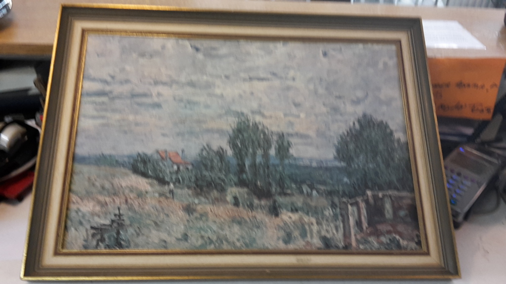 alfred sisley,zeer realistische kunstdruk,the brickfields. kopen? Bied vanaf 1!