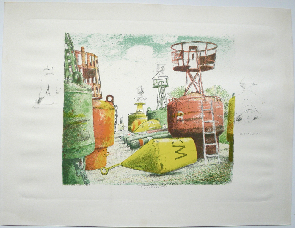 Herman BERSERIK, kleurenLITHO en BOEK genummerd en gesigneerd verkocht voor € 75!