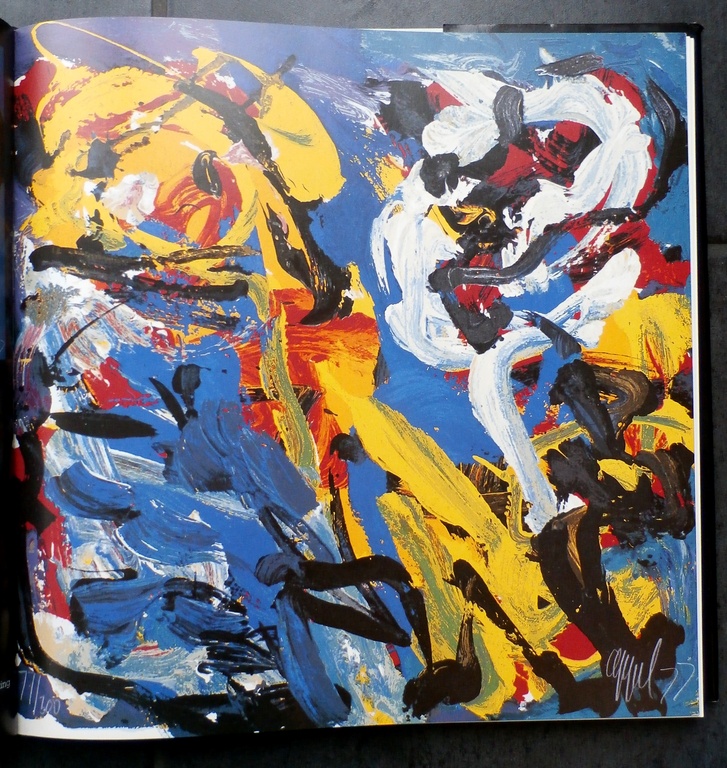 Karel Appel - zeefdruk: Spelend in blauw - 1977 kopen? Bied vanaf 275!