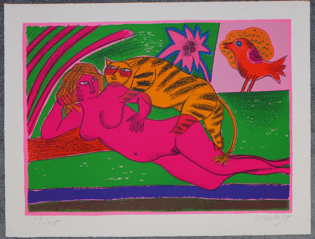 Corneille, zeefdruk uit 1987 verkocht voor € 200!