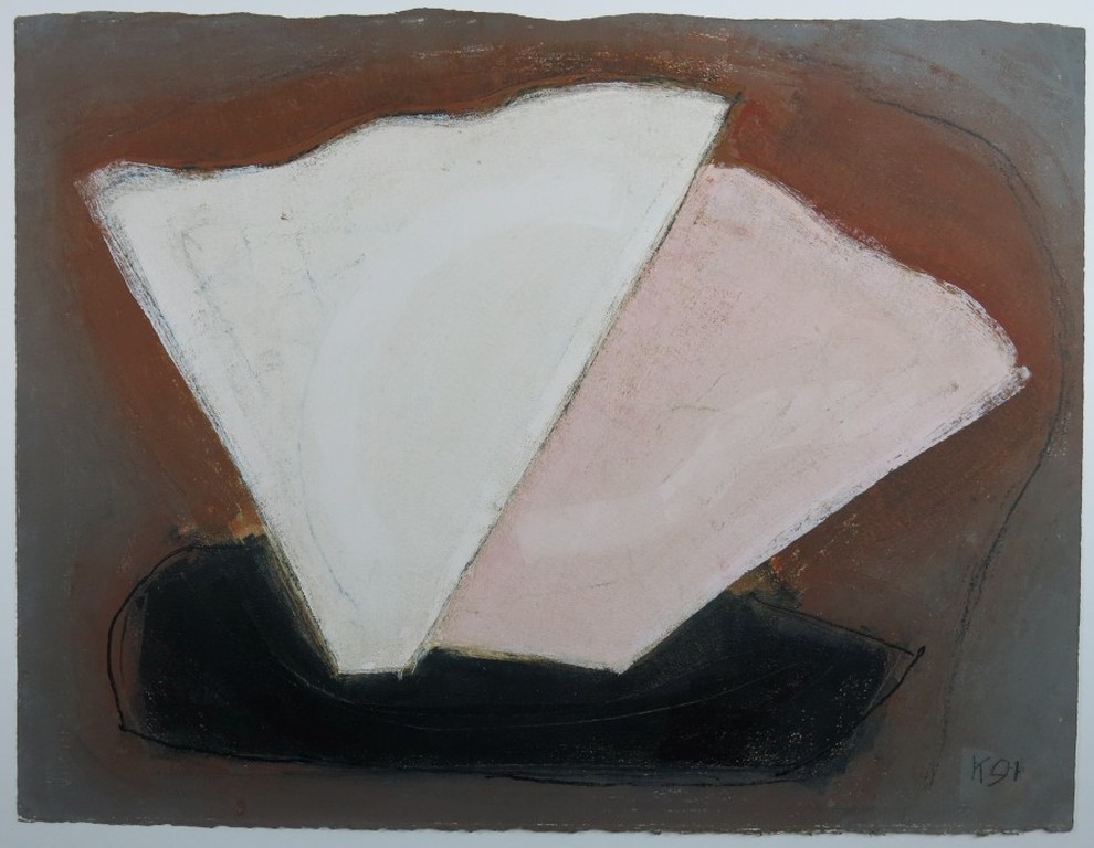 Aafke Kelly: Olieverf op papier, Tomb for two wings kopen? Bied vanaf 1!