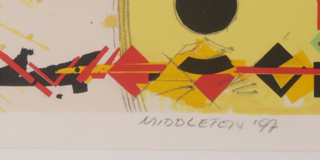 Sam Middleton: Zeefdruk, Moonglow - Ingelijst kopen? Bied vanaf 50!