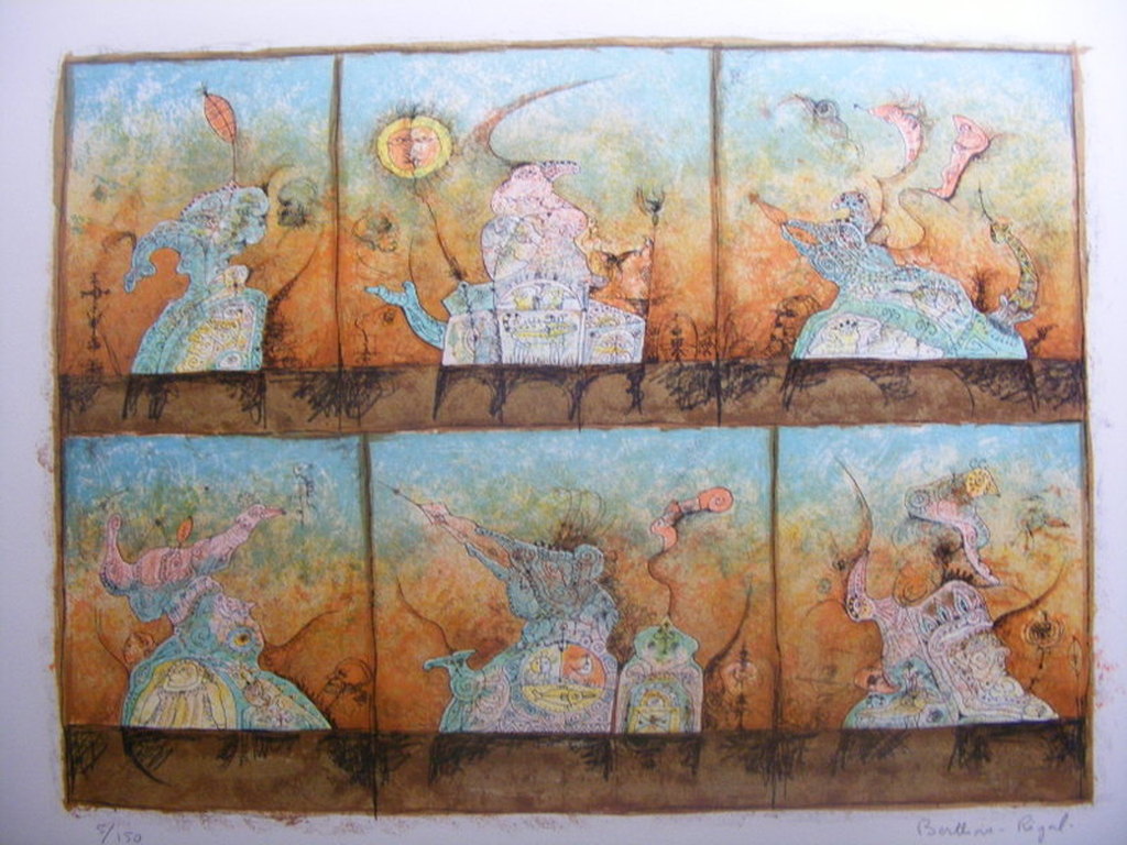 Bernard Berthois-Rigal : gesigneerde lithografie, Mysterious Energy kopen? Bied vanaf 150!