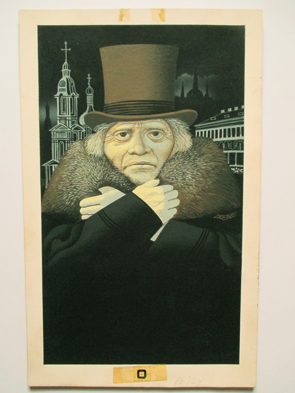 Eppo Doeve, gouache, ontwerp voor boek "Petersburgse vertellingen" met boek kopen? Bied vanaf 100!