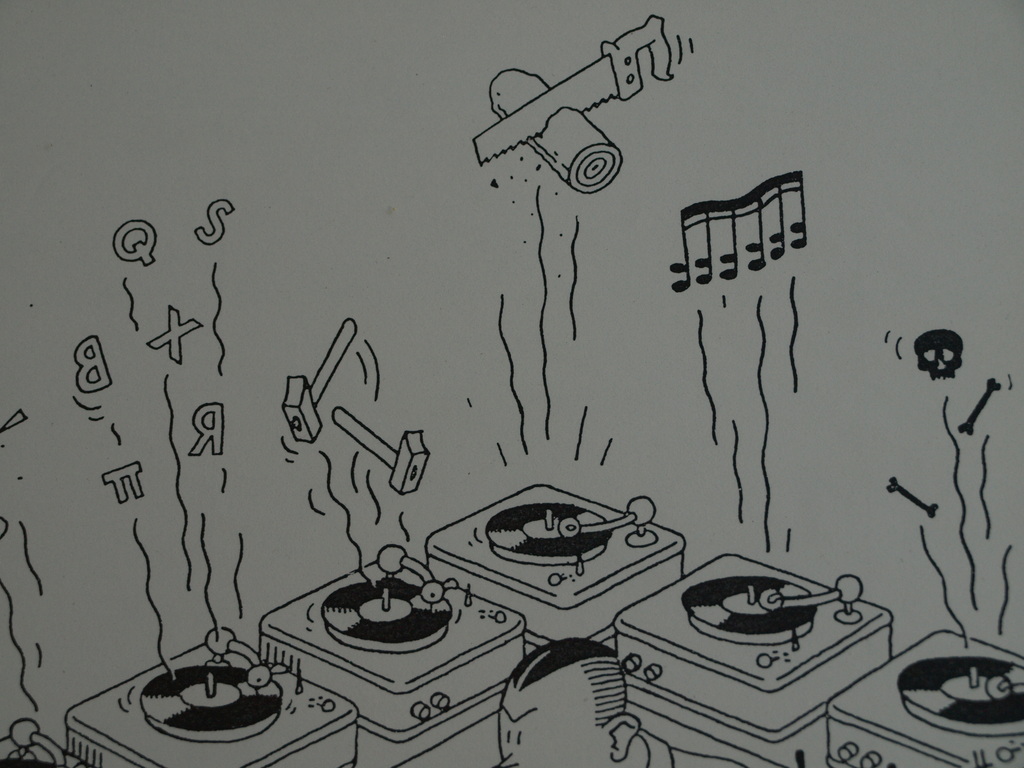 Joost Swarte : Zeefdruk voor LP: I don't care the No Fun And Plurex Singles kopen? Bied vanaf 1!